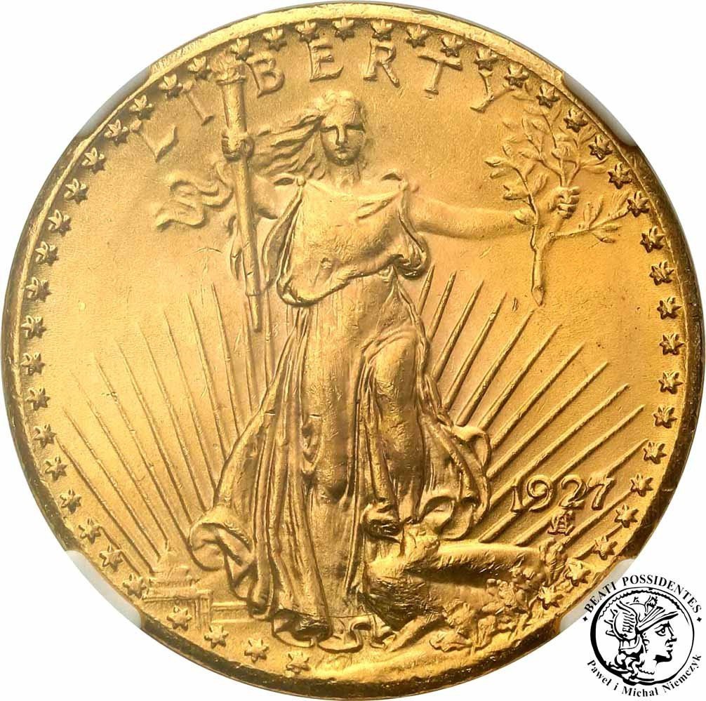 USA 20 dolarów 1927 Philadelphia NGC MS64